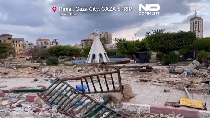 Video: Viertel von Gaza-Stadt in Trümmern