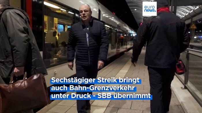 Video: Schweizer Bundesbahn umgeht deutschen Bahnstreik