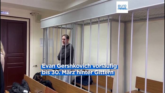 News video: Gericht in Moskau verlängert Untersuchungshaft für US-Reporter