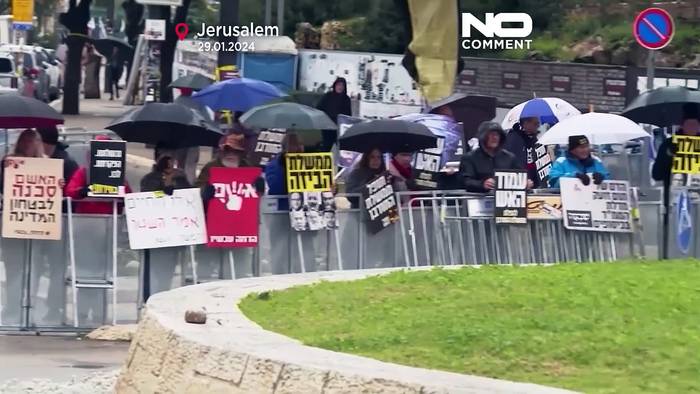 News video: Demonstration in Jerusalem für Freilassung der Hamas-Geiseln