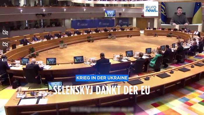 Video: 50 EU-Milliarden für Ukraine: Selenskyj zeigt sich dankbar - und will mehr