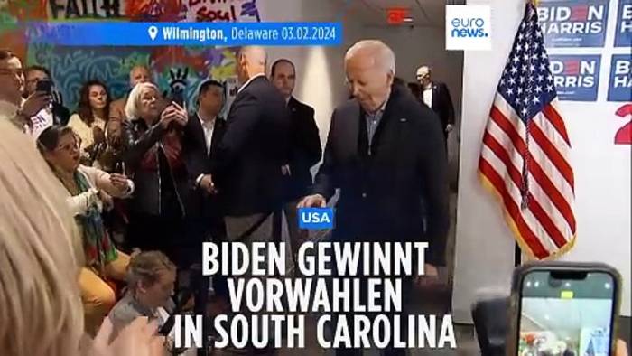 Video: Präsident Biden gewinnt Vorwahlen in South Carolina klar