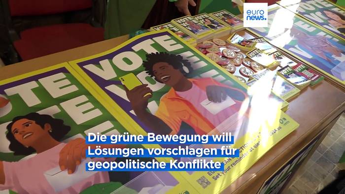 News video: Grün und sozial:  Deutsche Terry Reintke und Niederländer Bas Eickhout führen Grüne in Europawahl