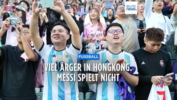 News video: Oh, what a Mess(i): Buhrufe in Hongkong für den Superstar