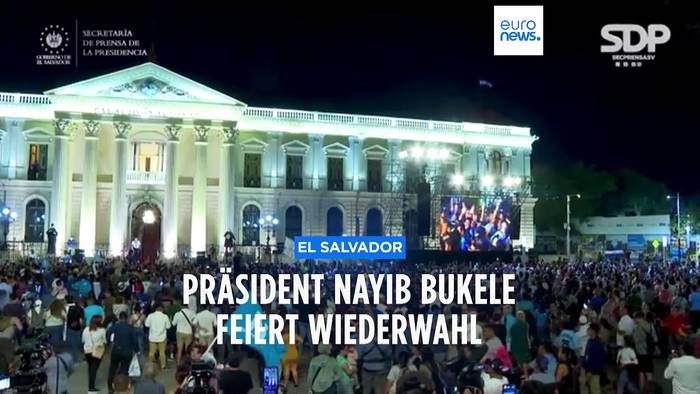Video: Präsident Bukele (42) feiert Erdrutsch-Sieg in El Salvador - 