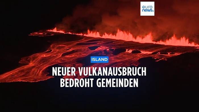 Video: Islands Erde spuckt wieder Feuer