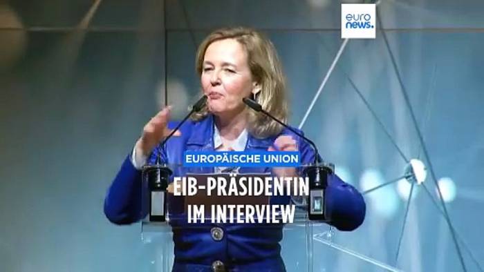 News video: EIB-Chefin Nadia Calviño im Interview: 