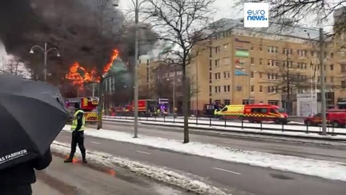 News video: Feuer in Schweden: Ein Wasserpark zerstört, 22 Menschen verletzt