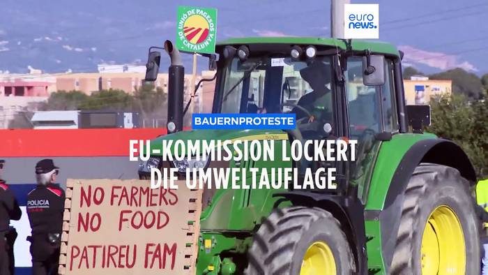 Video: EU-Kommission lockert Umweltauflage und kommt Landwirten entgegen