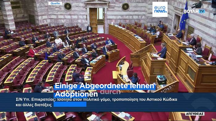 Video: Griechisches Parlament berät über Ehe für gleichgeschlechtliche Paare