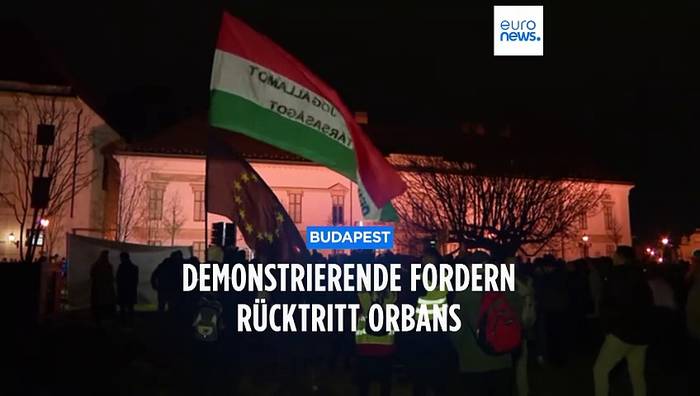 Video: Proteste nach Pädophilie-Skandal: Demonstrierende fordern Rücktritt Orbans