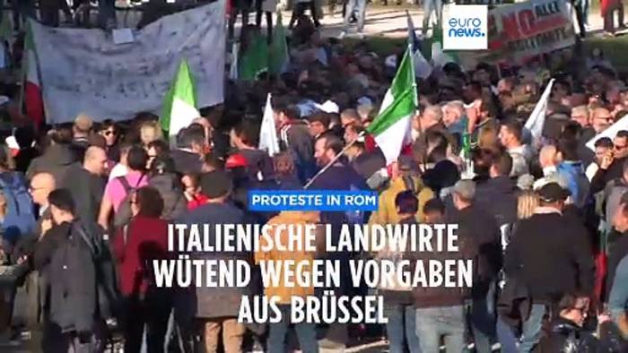 Video: Bauern in Rom: „EU soll sich nicht in italienische Angelegenheiten einmischen“