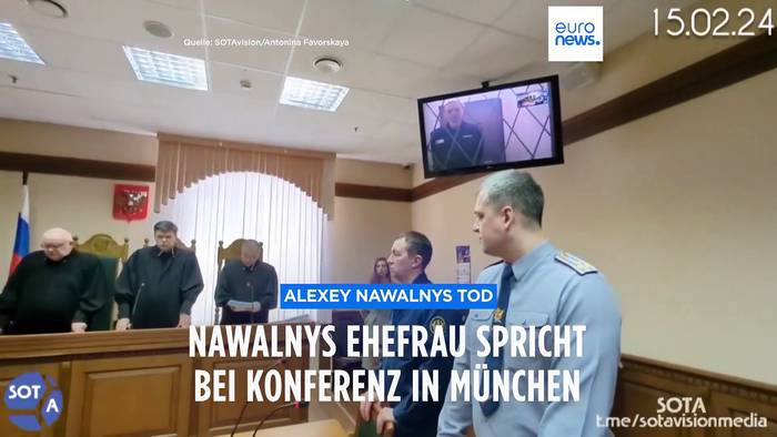Video: Bei Münchner Sicherheitskonferenz: Nawalnys Ehefrau fordert Schulterschluss gegen Putin
