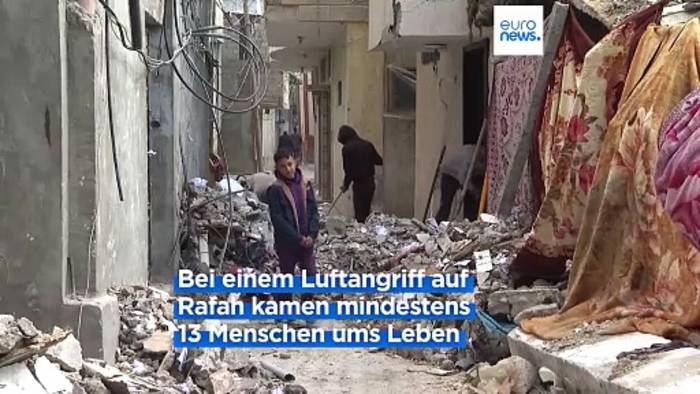 Video: Krieg im Gazastreifen: Luftangriff auf Rafah, Anschlag in Aschdod