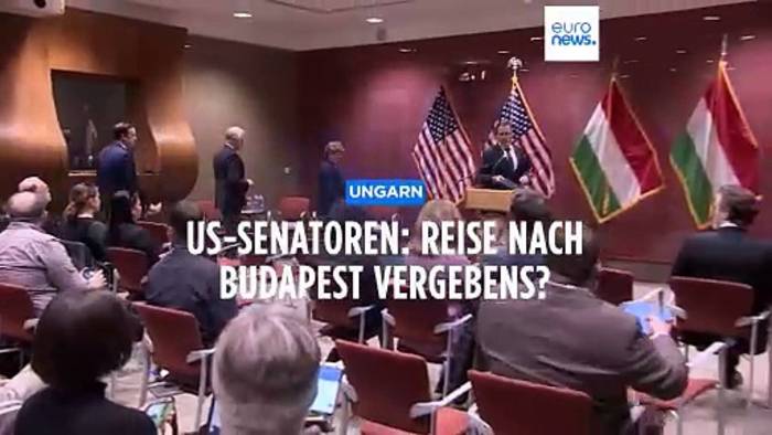 Video: US-Senatoren wegen Nato-Beitritt Schwedens in Ungarn: Was dauert da so lange?