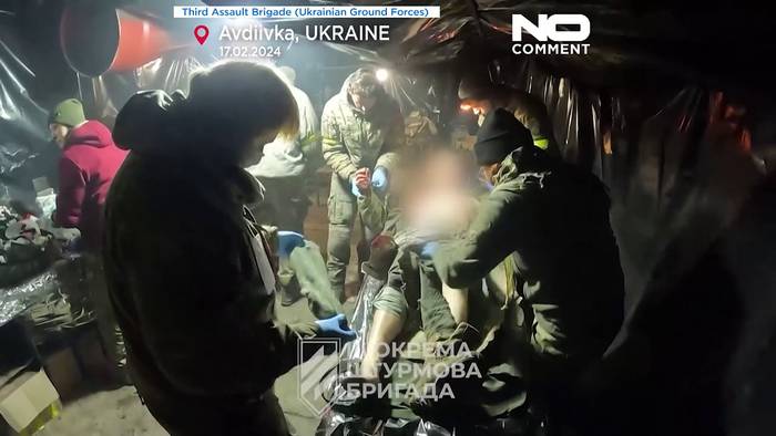 News video: Bomben Tag und Nacht - Ukrainische Soldaten in Awdijiwka-Fabrik