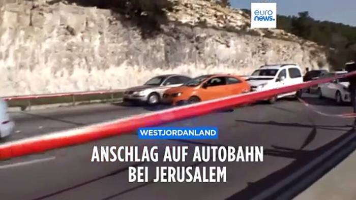 Video: Anschlag nahe Jerusalem: Palästinenser feuern auf Autobahn um sich