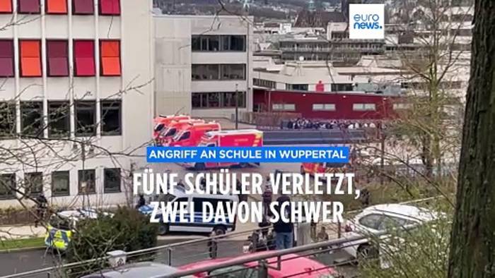 News video: Messerangriff an Schule in Wuppertal: zwei Schüler schwer verletzt