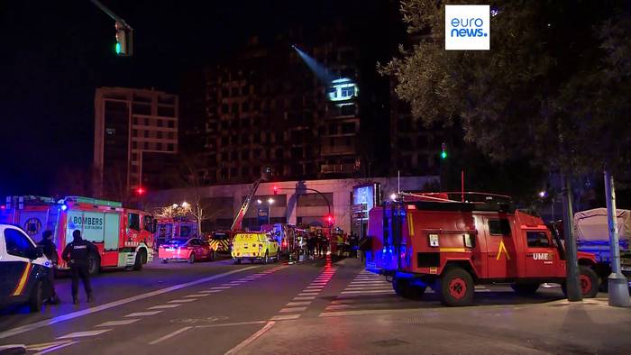 News video: Mindestens vier Tote bei  Hochhausbrand in Spanien