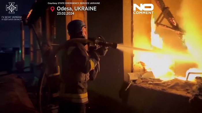 Video: Drei Menschen wurden bei einem russischen Drohnenangriff in Odessa getötet