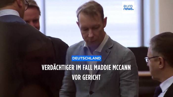 Video: Prozess in Braunschweig: Christian B. (47) soll Maddie McCann ermordet haben