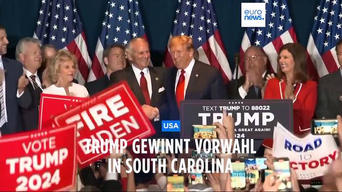 News video: Trump gewinnt Vorwahl in South Carolina