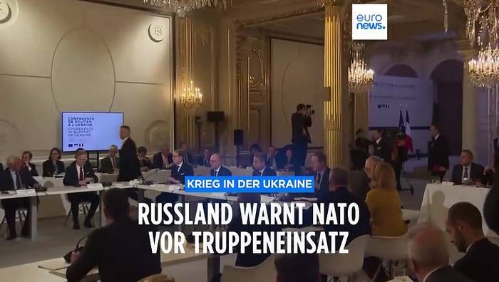 Video: Russland warnt Nato vor Truppeneinsatz in der Ukraine