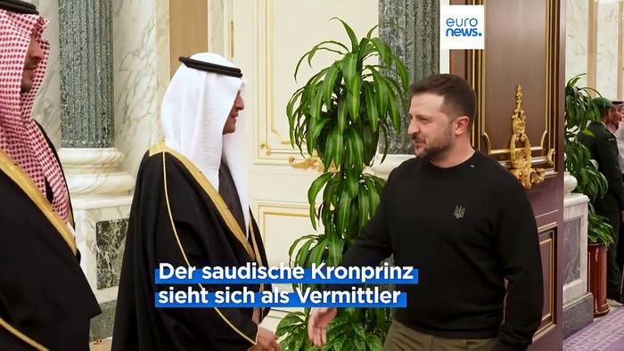 Video: Präsident Selenskyj bittet Saudi-Arabien um Unterstützung