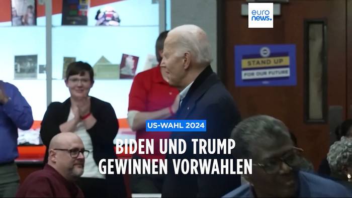 News video: USA: Biden und Trump gewinnen Vorwahlen in Michigan