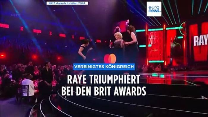 Video: BRIT Awards 2024: RAYE schreibt Geschichte mit Rekordzahl an Siegen