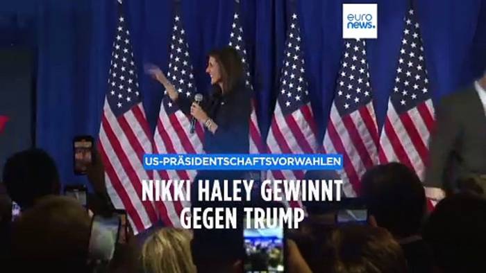 News video: US-Präsidentschaftsvorwahlen: Nikki Haley lässt Trump in D.C. hinter sich