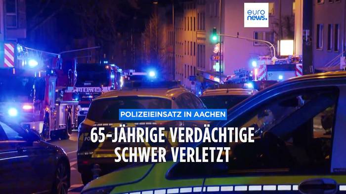 News video: Polizei überwältigt eine 65-jährige in Aachener Klinik
