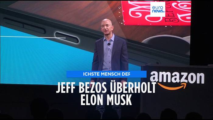 Video: 200 Milliarden Dollar: Jeff Bezos ist wieder reichster Mensch der Welt