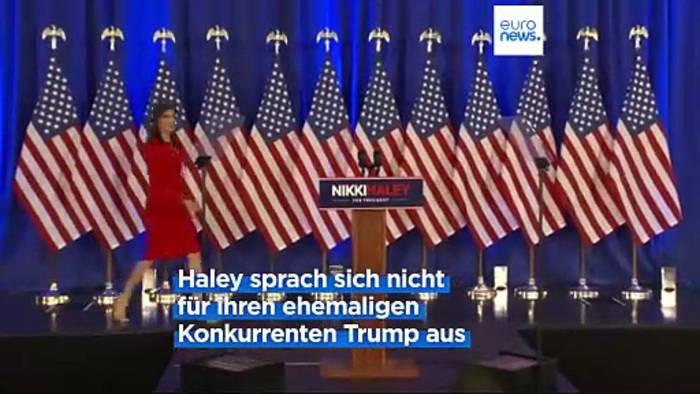 Video: US-Republikaner: Nikki Haley zieht sich aus dem Rennen um Präsidentschaftskandidatur zurück