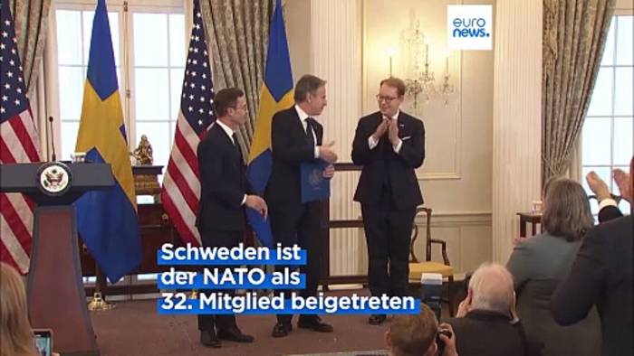 Video: Nurmmer 32. Schweden ist NATO-Mitglied