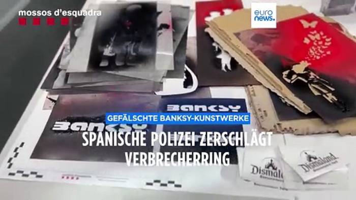 News video: 1500 Euro Banksy-Fälschungen: Spanische Polizei zerschlägt Verbrecherring