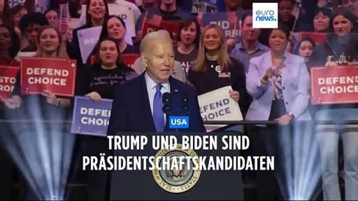 Video: Trump und Biden stehen als Präsidentschaftskandidaten fest