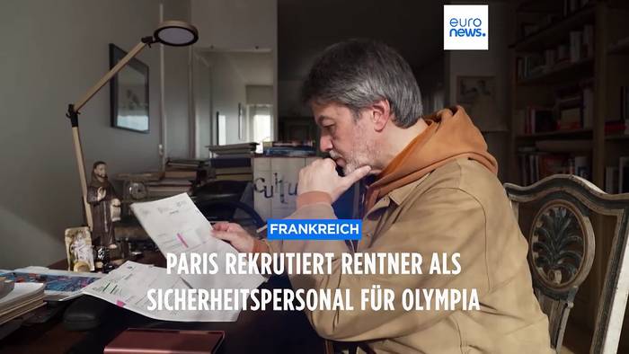 Video: Paris rekrutiert Rentner als Sicherheitspersonal für Olympia