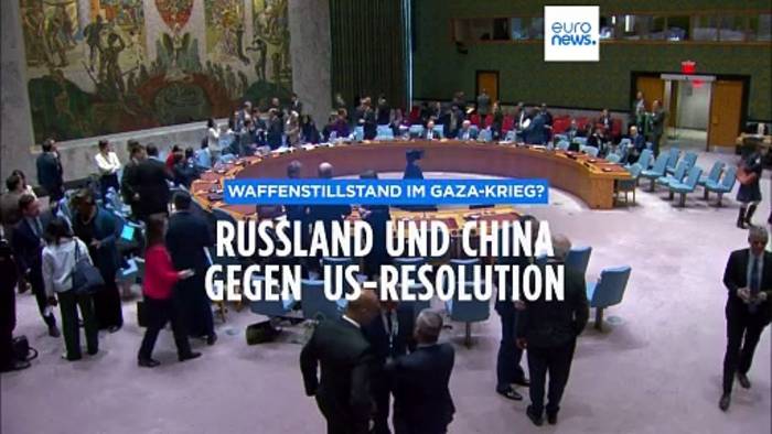 Video: US-Resolution zu sofortigem Waffenstillstand in Gaza scheitert an russisch-chinesischem Veto