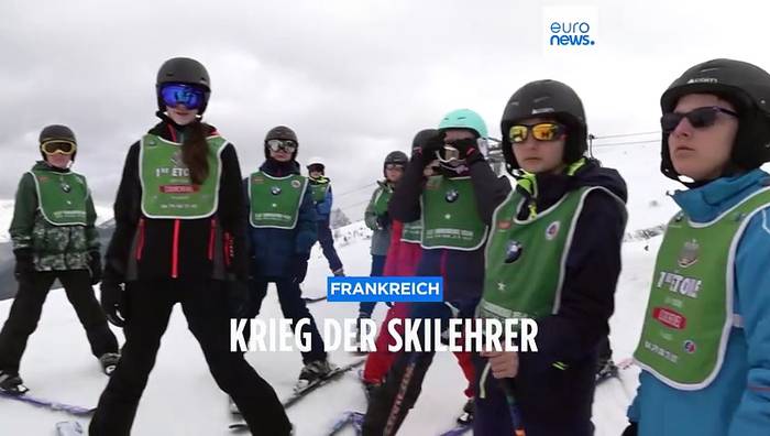 News video: Krieg der Skilehrer in den französischen Alpen