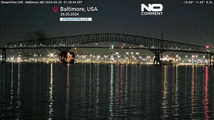 News video: Vermutlich 6 Tote nach Brückeneinsturz in Baltimore