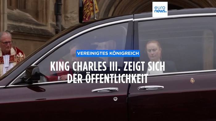 News video: Erster öffentlicher Auftritt von Charles III. bei Ostergottesdienst auf Windsor Castle