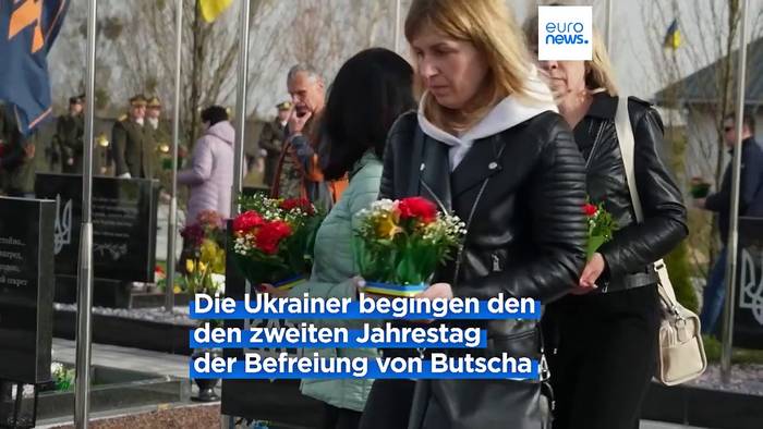 Video: Gedenken an die Opfer von Butscha