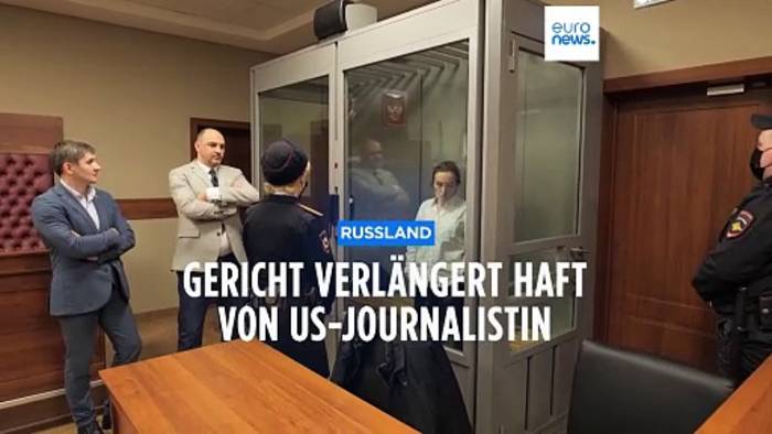 Video: Russisches Gericht verlängert Haft von russisch-amerikanischer Journalistin