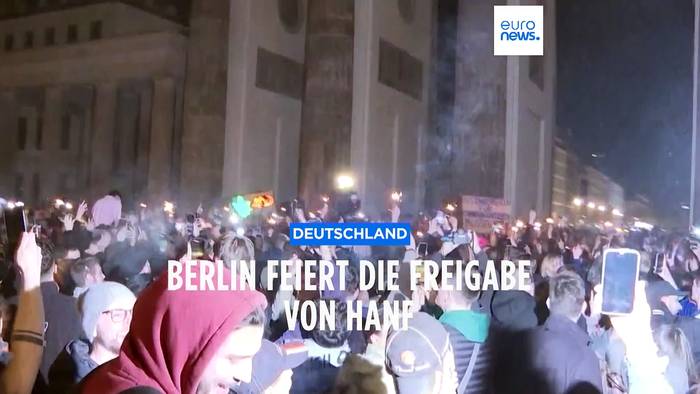 News video: Berliner Cannabisfreunde feiern die Freigabe von Hanf