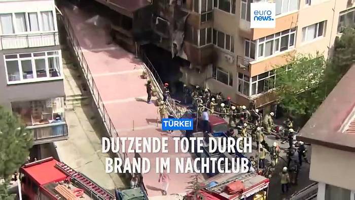 News video: Dramatisches Feuer im Nachtclub: Mindestens 29 Tote in Istanbul