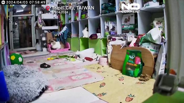 News video: Taiwan: Stärkstes Erdbeben seit fast 25 Jahren