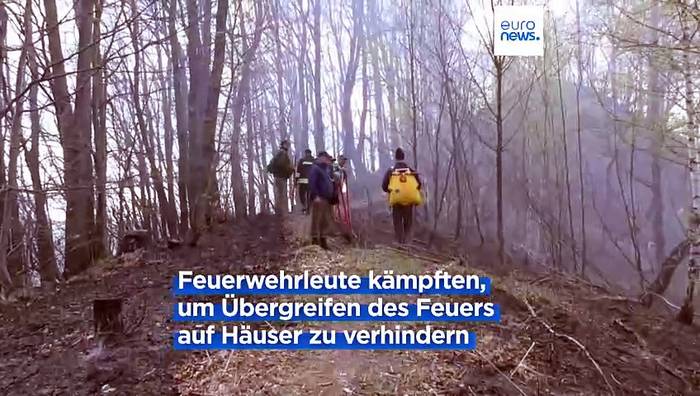 Video: Bereits im April: Waldbrände wüten in Rumänien