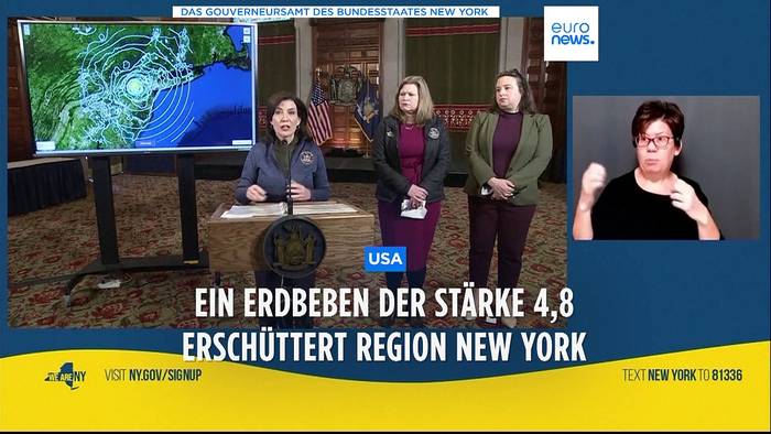 News video: Erdbeben erschüttert New York und Umgebung