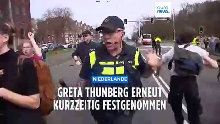 Video: Greta Thunberg erneut kurzzeitig festgenommen